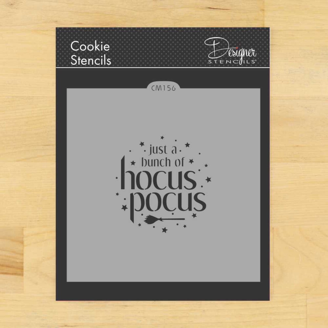 Hocus Pocus Cookie & Craft Stencil | CM156 by Designer Stencils | Cookie Decorating Tools |